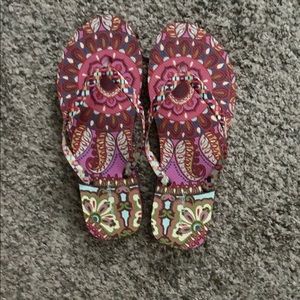Vera Bradley flip flops